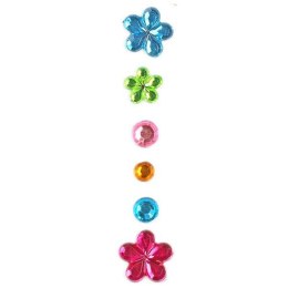 Kryształki Craft-Fun Series samoprzylepne kwiaty, kropki mix Titanum