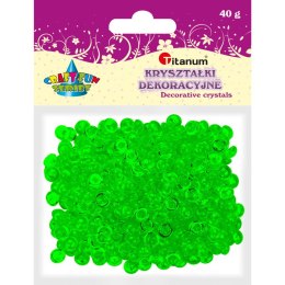 Kryształki Craft-fun kryształki pastikowe zielony ciemny Titanum Craft-fun (40 g)
