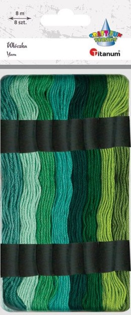 Mulina Craft-Fun Series tonacja zielona 8 kol. Titanum (21DT0514-2)