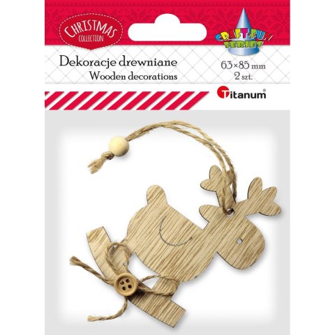 Ozdoba drewniana Craft-Fun Series zawieszka konik na biegunach Titanum (20HY0402-79) Ozdoba drewniana Craft-Fun Series zawieszka konik na biegunach Titanum (20HY0402-79)