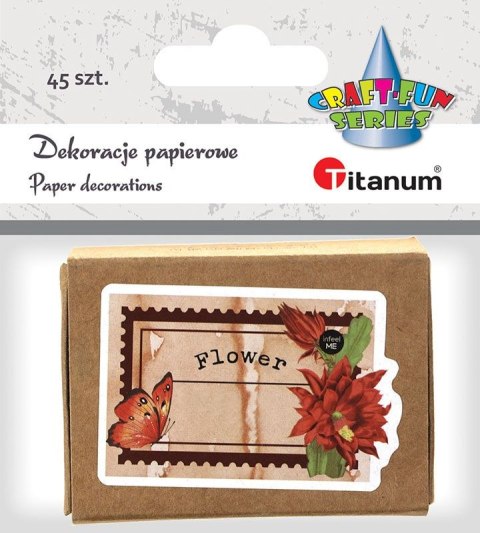 Ozdoba papierowa Craft-Fun Series etykiety w pudełku Titanum (24XQ0501-18) Ozdoba papierowa Craft-Fun Series etykiety w pudełku Titanum (24XQ0501-18)