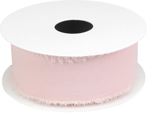 Wstążka Craft-Fun Series szyfonowa strzępiona 40x10 [mm x m] różowy jasny Titanum (WJ40-10-081J)