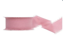 Wstążka Craft-Fun Series szyfonowa strzępiona 40x10 [mm x m] różowa ciemna Titanum (WJ40-10-081BRC)