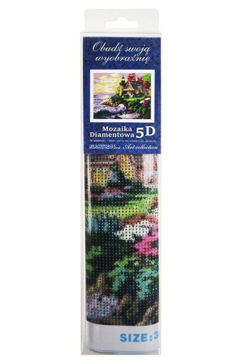 Zestaw kreatywny Diamentowa mozaika 30x40cm Latarnia morska Titanum Craft-fun (TMS24909) Zestaw kreatywny Diamentowa mozaika 30x40cm Latarnia morska Titanum Craft-fun (TMS24909)