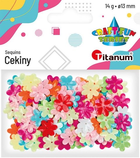 Cekiny Craft-Fun Series kwiatki kolorowe 14g Titanum (CK061) Cekiny Craft-Fun Series kwiatki kolorowe 14g Titanum (CK061)