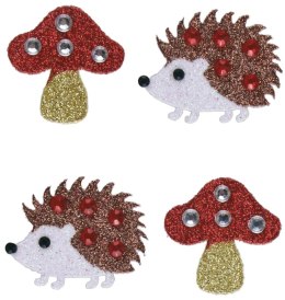 Kryształki Craft-Fun Series muchomorki, jeże mix Titanum (25MH0302)