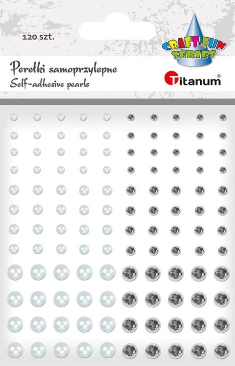Kryształki Craft-Fun Series perełki mix Titanum (24CY0324 (white,silver )) Kryształki Craft-Fun Series perełki mix Titanum (24CY0324 (white,silver ))