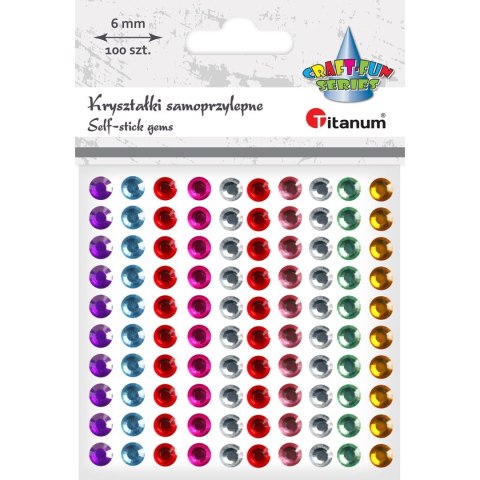 Kryształki Craft-Fun Series samoprzylepne 100 szt mix Titanum (EB882) Kryształki Craft-Fun Series samoprzylepne 100 szt mix Titanum (EB882)