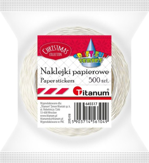 Naklejka (nalepka) Craft-Fun Series Mikołaj naklejki na rolce Titanum (25YQ-018) Naklejka (nalepka) Craft-Fun Series Mikołaj naklejki na rolce Titanum (25YQ-018)