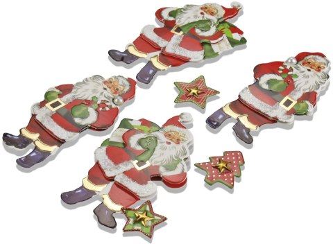 Naklejka (nalepka) Craft-Fun Series dekoracje samoprzylepne Mikołaje Titanum (19XQ18-6)