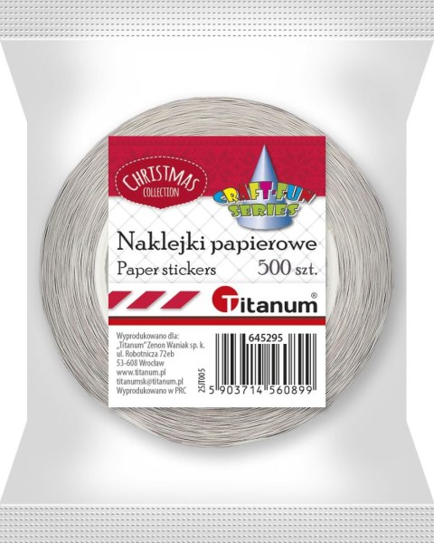 Naklejka (nalepka) Craft-Fun Series Xmass naklejki na rolce Titanum (25JT005) Naklejka (nalepka) Craft-Fun Series Xmass naklejki na rolce Titanum (25JT005)