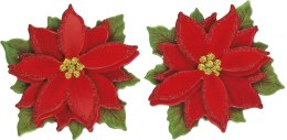 Naklejka (nalepka) Craft-Fun Series papierowa 3D poinsecje Titanum (25YQ0513-9)