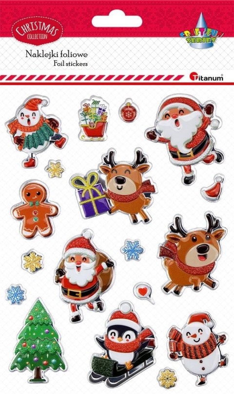 Naklejka (nalepka) Craft-Fun Series wypukłe XMAS Titanum (24ESD050-3)
