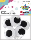 Oczka Craft-Fun Series 40 mm 8 szt Titanum (5032)