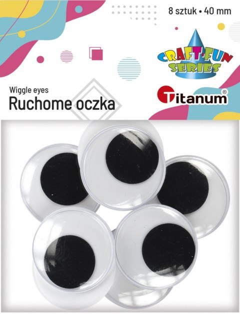 Oczka Craft-Fun Series 40 mm 8 szt Titanum (5032) Oczka Craft-Fun Series 40 mm 8 szt Titanum (5032)