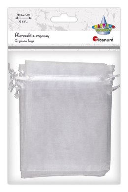 Organza Craft-Fun Series Woreczki z organzy białe Titanum (25BJ033127-1)