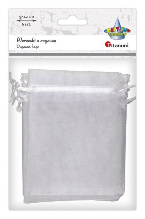 Organza Craft-Fun Series Woreczki z organzy białe Titanum (25BJ033127-1)