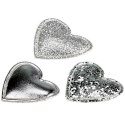 Ozdoba materiałowa Craft-Fun Series Srebrne serduszka Titanum (BJ25042704)