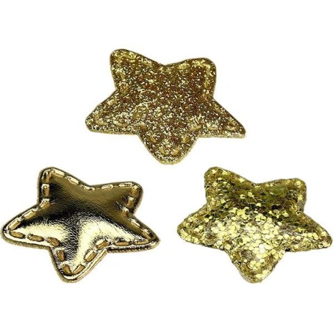 Ozdoba materiałowa Craft-Fun Series Złote gwiazki Titanum (BJ25042703)