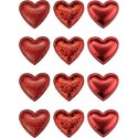 Ozdoba materiałowa Craft-Fun Series samoprzylepna Czerwone serduszka Titanum (BJ25042711)