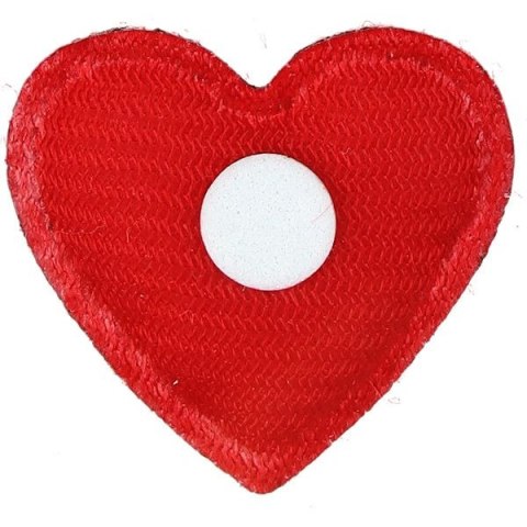 Ozdoba materiałowa Craft-Fun Series samoprzylepna Czerwone serduszka Titanum (BJ25042711)
