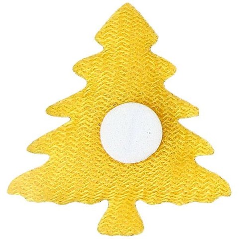 Ozdoba materiałowa Craft-Fun Series samoprzylepna Złote choinki Titanum (BJ25042715)