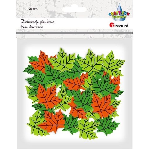 Ozdoba piankowa Craft-Fun Series liście 60szt. Titanum (EB680) Ozdoba piankowa Craft-Fun Series liście 60szt. Titanum (EB680)