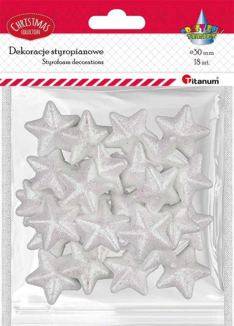 Ozdoba styropianowa Craft-Fun Series gwiazdki Titanum (23YX0326-2(WHITE)) Ozdoba styropianowa Craft-Fun Series gwiazdki Titanum (23YX0326-2(WHITE))