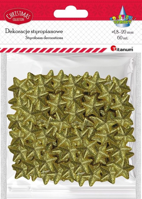 Ozdoba styropianowa Craft-Fun Series gwiazdki Titanum (23YX0326-3(gold)) Ozdoba styropianowa Craft-Fun Series gwiazdki Titanum (23YX0326-3(gold))