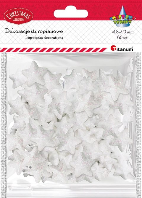 Ozdoba styropianowa Craft-Fun Series gwiazdki Titanum (23YX0326-3(white)) Ozdoba styropianowa Craft-Fun Series gwiazdki Titanum (23YX0326-3(white))
