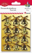 Ozdoba świąteczna Craft-Fun Series dzwoneczki plastikowe Titanum (DIY-XM(506))