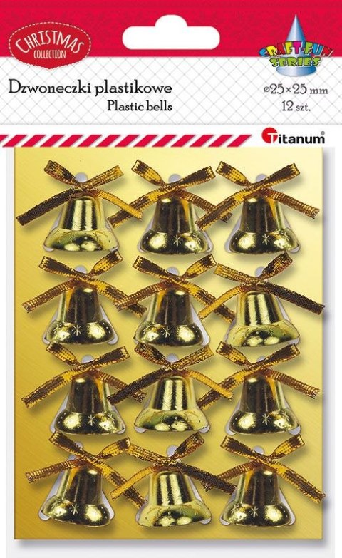 Ozdoba świąteczna Craft-Fun Series dzwoneczki plastikowe Titanum (DIY-XM(506)) Ozdoba świąteczna Craft-Fun Series dzwoneczki plastikowe Titanum (DIY-XM(506))