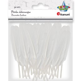 Piórka Craft-Fun Series białe 50 szt Titanum (lotki)