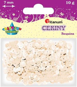 Cekiny Titanum Craft-Fun Series Okrągłe perłowe srebrne