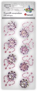 Kryształki Craft-Fun Series kwiaty różowe Titanum (25BJ033141-2)