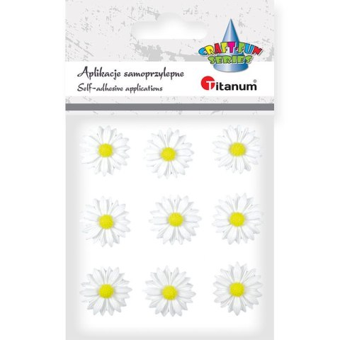 Kwiaty Craft-Fun Series samoprzylepne z żywicy Titanum (18BR-51)