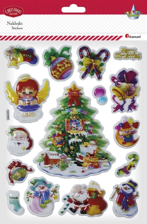 Naklejka (nalepka) Craft-Fun Series Boże Narodzenie wypukłe Titanum (AAK-072)