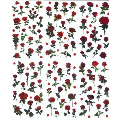 Naklejka (nalepka) Craft-Fun Series Róże foliowe Titanum (25MD002)