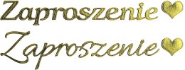 Naklejka (nalepka) Craft-Fun Series Zaproszenie ZŁOTY KOLOR Titanum