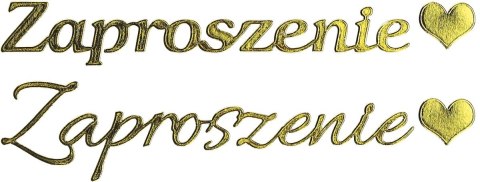 Naklejka (nalepka) Craft-Fun Series Zaproszenie ZŁOTY KOLOR Titanum Naklejka (nalepka) Craft-Fun Series Zaproszenie ZŁOTY KOLOR Titanum