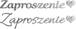 Naklejka (nalepka) Craft-Fun Series Zaproszenie ZŁOTY SREBRNY Titanum