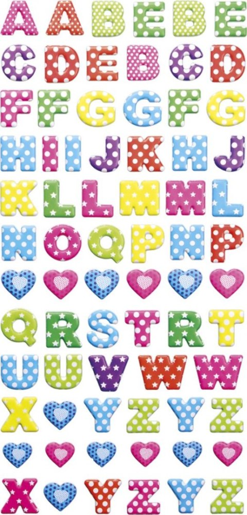 Naklejka (nalepka) Craft-Fun Series alfabet Titanum (25BJ033126)