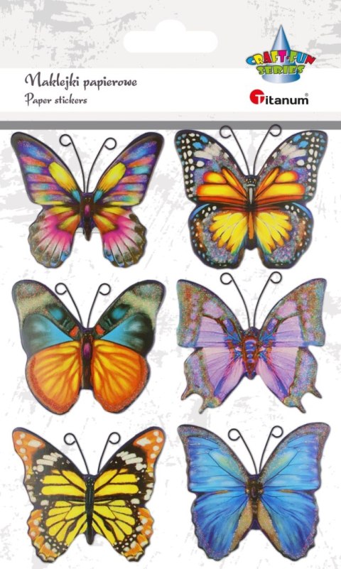 Naklejka (nalepka) Craft-Fun Series motyle Titanum (22LJ0828-5/B)