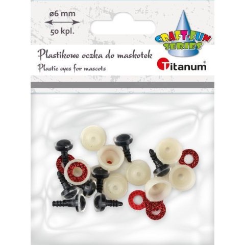 Oczka Craft-Fun Series do maskotek Titanum (25BR008) Oczka Craft-Fun Series do maskotek Titanum (25BR008)