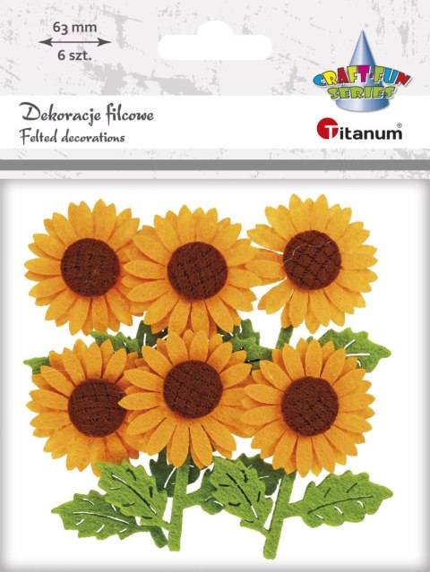 Ozdoba filcowa Craft-Fun Series słoneczniki Titanum (BR162)
