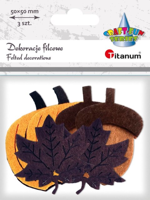 Ozdoba filcowa Craft-fun Jesień Titanum Craft-fun (EA975) Ozdoba filcowa Craft-fun Jesień Titanum Craft-fun (EA975)