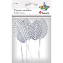 Ozdoba materiałowa Craft-Fun Series Liście na druciku srebrne Titanum (SY-007)