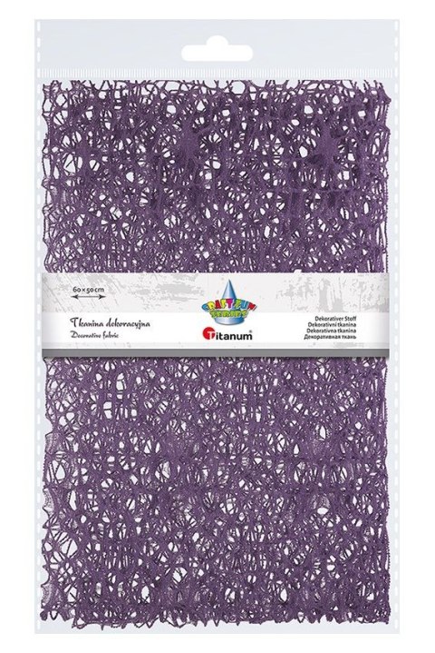 Ozdoba materiałowa Craft-Fun Series siatka koronkowa fioletowa Titanum (25CR0331-20)