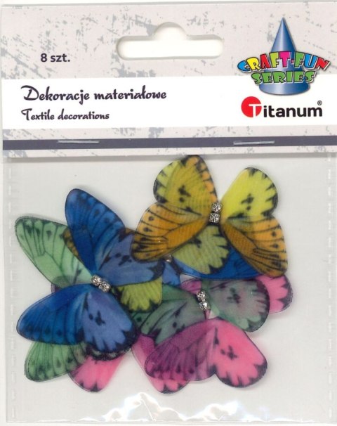 Ozdoba materiałowa Craft-Fun Series motyle Titanum (25HF001)