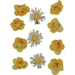 Ozdoba papierowa Craft-Fun Series Papierowe kwiatki na druciku Titanum (18BR-54)